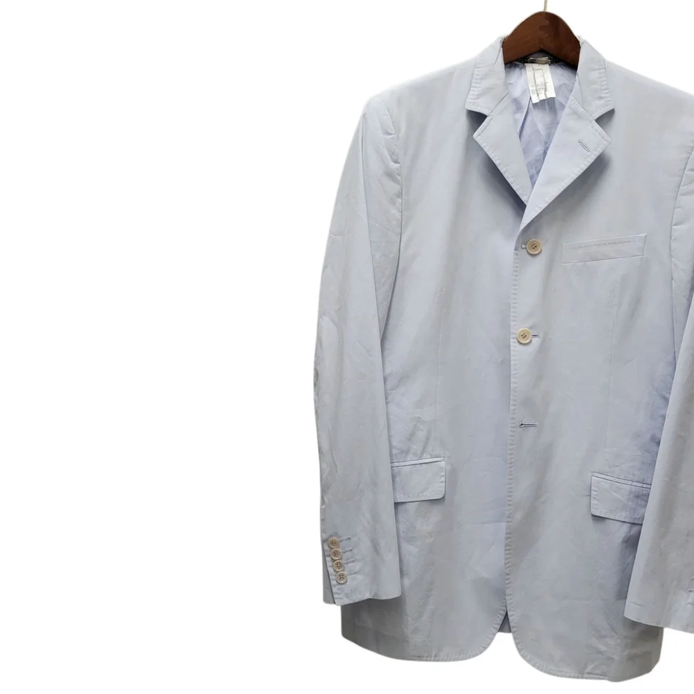 Dolce & Gabbana Powder Blue 3-Button Side Vent Men's Blazer Side Size 48R (38US)